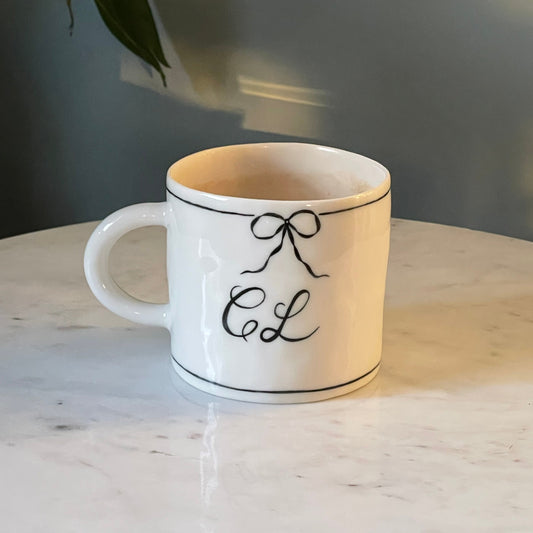 Personalized monogram mug