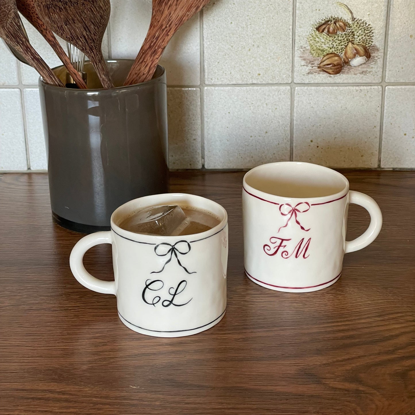 Personalized monogram mug