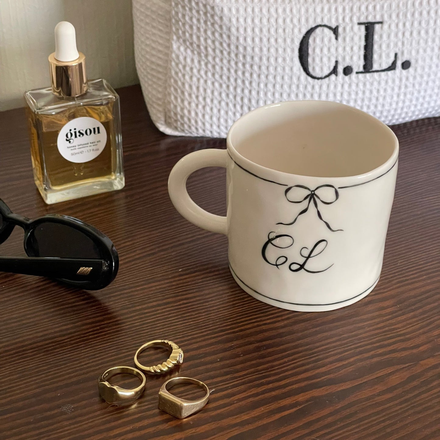 Personalized monogram mug