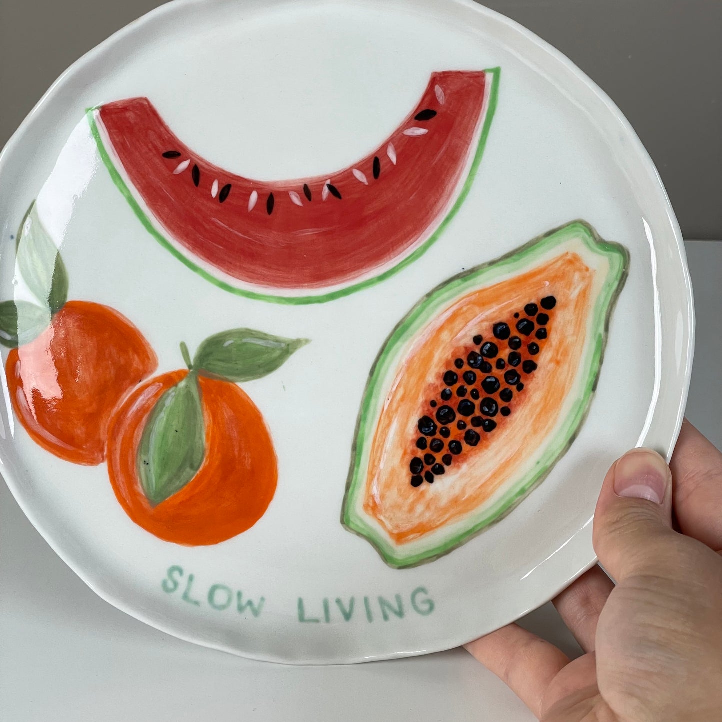 Slow living plate